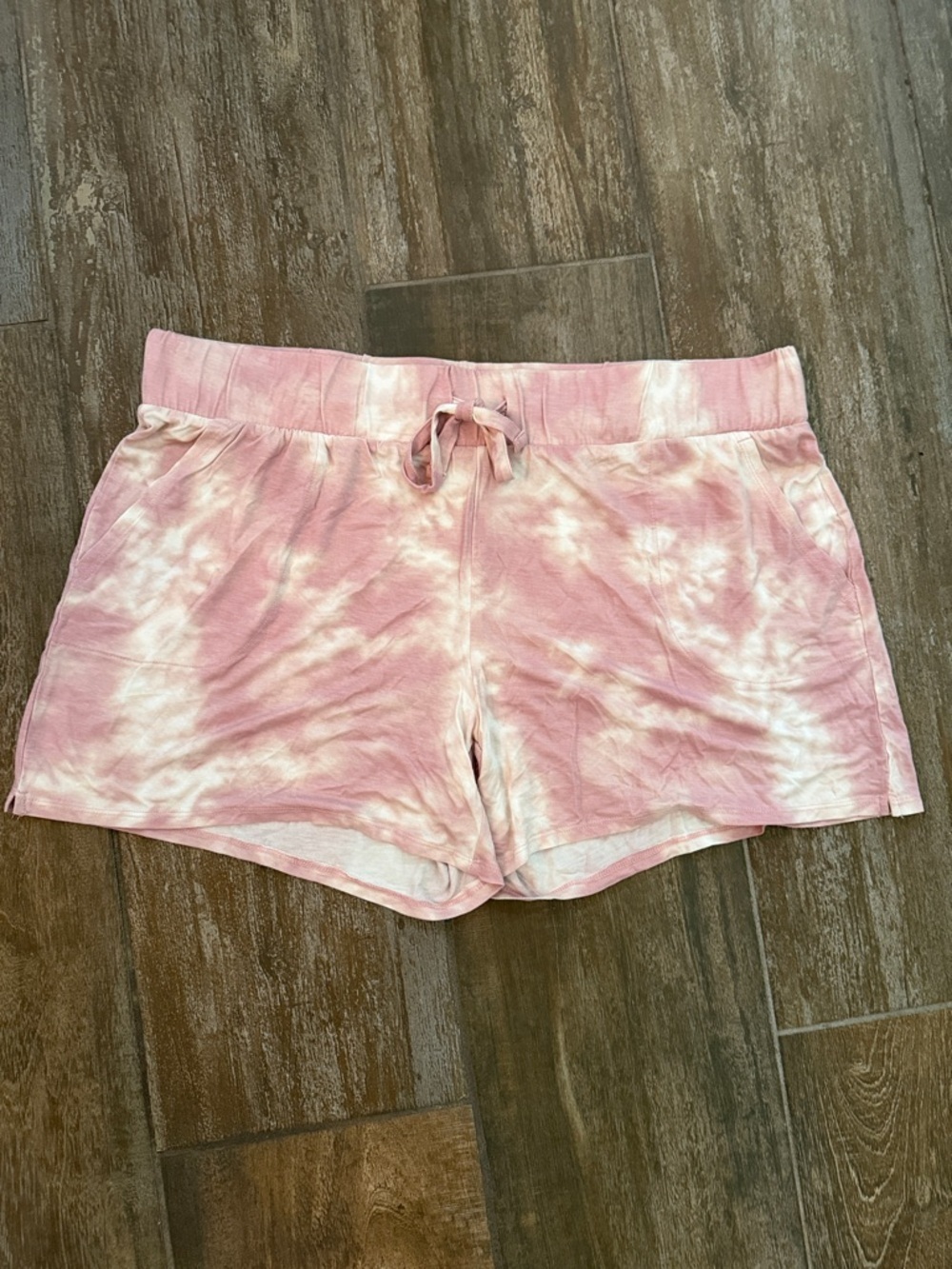 Wildfox Pink and White Tie-Dye Shorts